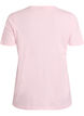 T-Shirt aus Baumwolle mit dekorativem Frontdetail, Pink, Packshot image number 1