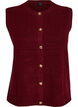 Strickweste mit dekorativen Kn&ouml;pfen, Dunkles Bordeaux, Packshot image number 0