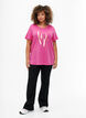 T-Shirt aus Baumwolle mit goldener Aufschrift, R.Sorbet w.Gold Love, Model image number 2