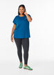 Einfarbiges Trainings-T-Shirt, Blau, Model image number 1