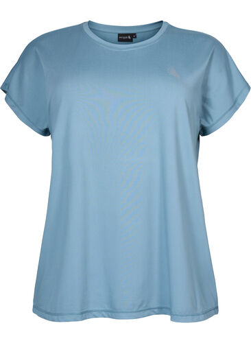 Kurzarm Trainingsshirt, Smoke Blue, Packshot image number 0