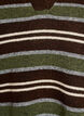 Strickbluse mit Streifen und Polokragen, Braun, Packshot image number 2