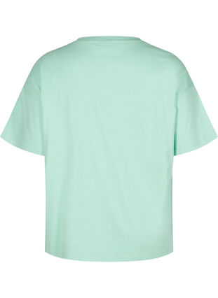 Kurzarm T-Shirt aus Baumwolle, Lichen, Packshot image number 1