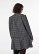 Kurzer Blazer mit Karomuster, Grau, Model image number 2