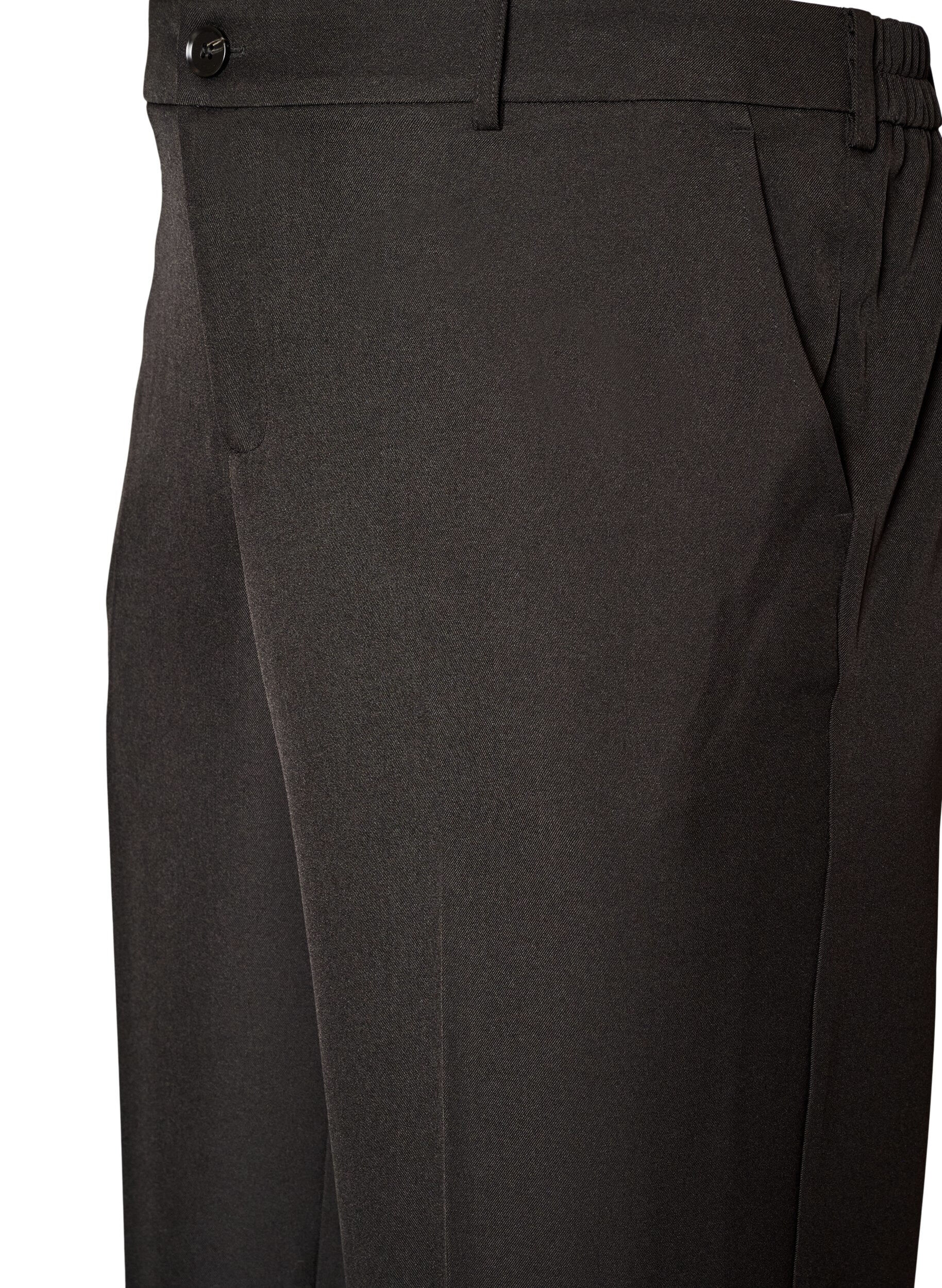 ZizziHoch taillierte Hose mit geraden Beinen, Schwarz, Packshot image number 2