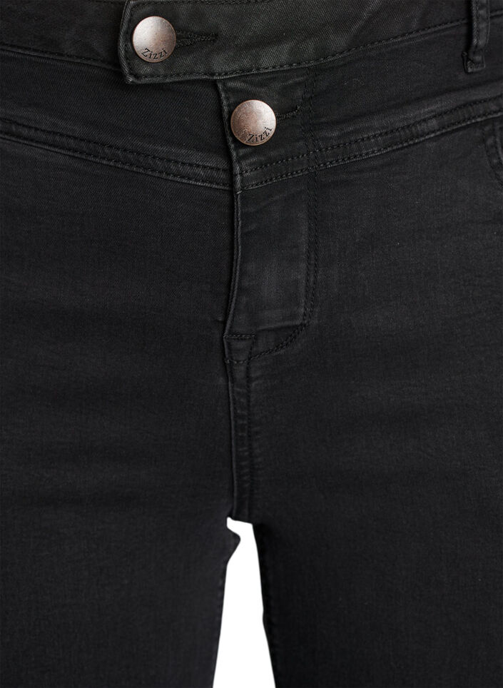 Gemma Jeans in Regular Fit mit hohem Bund, Schwarz, Packshot image number 2
