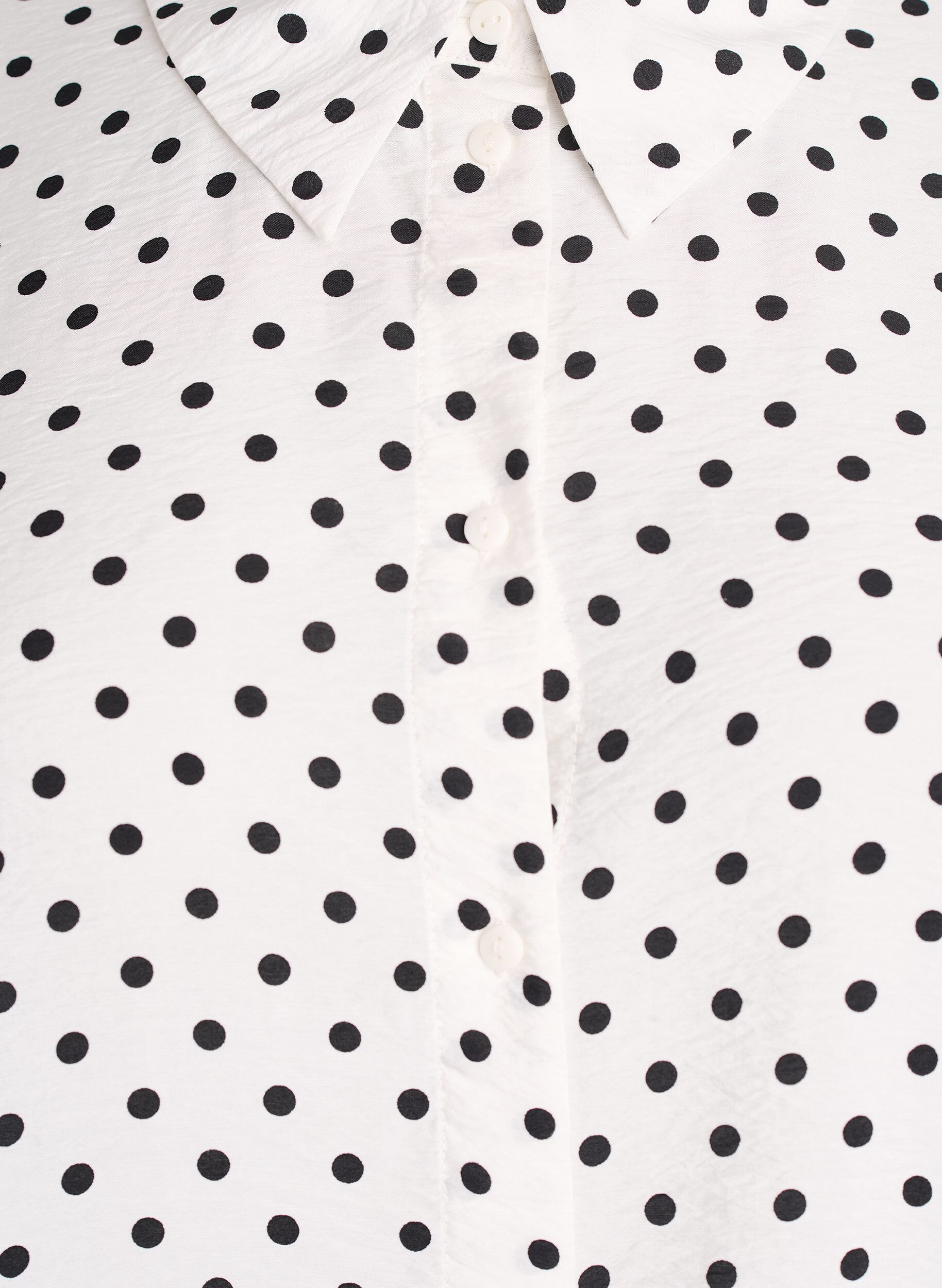 ZizziBluse mit P&uuml;nktchenmuster und 3/4-&Auml;rmeln, Wei&szlig;, Packshot image number 2