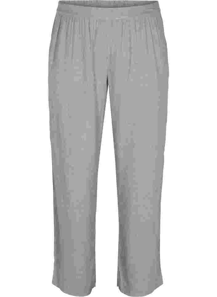 Klassische Hose mit Taschen, Grey Melange, Packshot image number 0