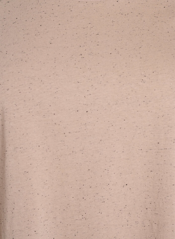 Baumwoll-T-Shirt mit Rundhalsausschnitt, Beige, Packshot image number 2