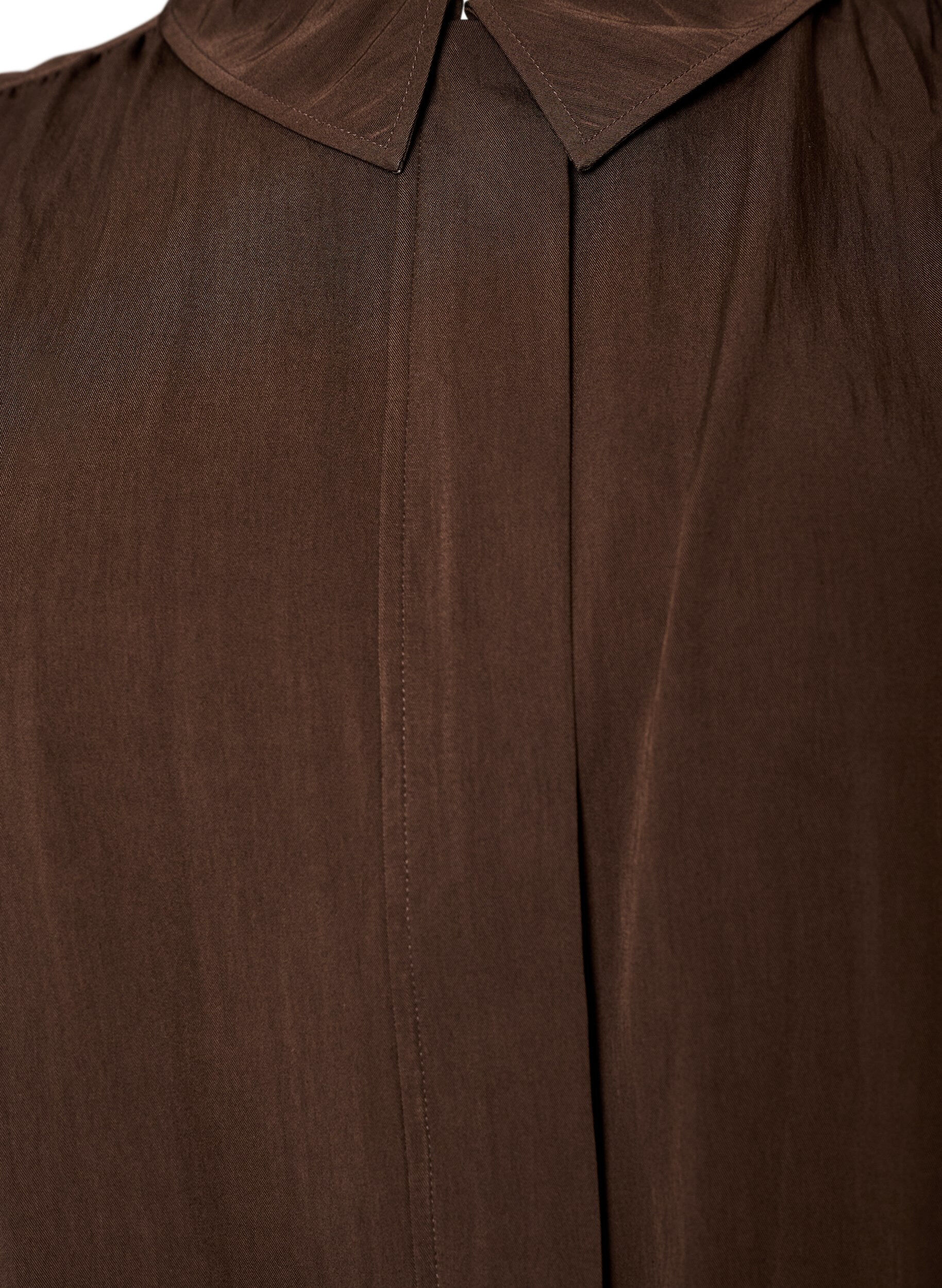 ZizziBluse mit Ballonform und verdecktem Rei&szlig;verschluss, Braun, Packshot image number 2