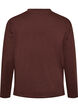 Basic T-Shirt mit langen &Auml;rmeln, Braun, Packshot image number 1