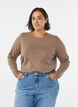 Basic Bluse aus Jersey mit langen &Auml;rmeln, Braun, Model image number 0
