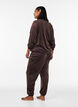 Lockere Hose aus Velours, Braun, Model image number 1