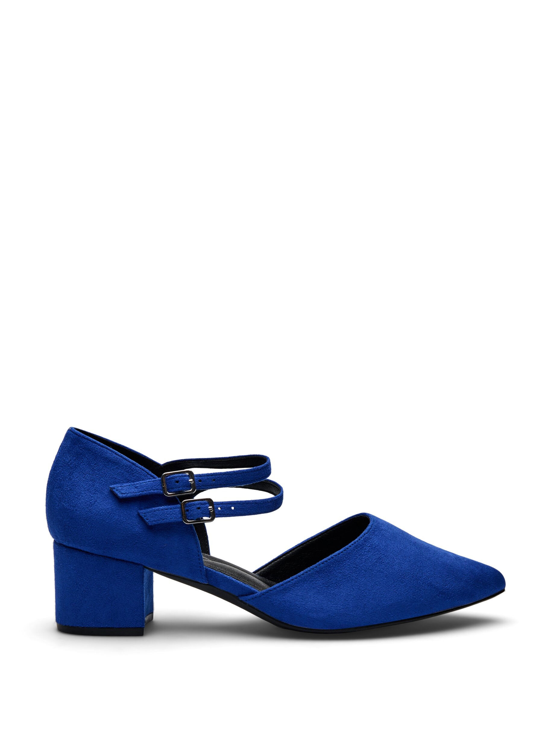 ZizziPumps mit doppelten Riemen, Blau, Packshot image number 0