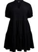 Kurzes A-Linien-Kleid, Schwarz, Packshot image number 0
