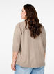Gestrickte Bluse mit gestickten Blumen, Simply Taupe Mel., Model image number 1