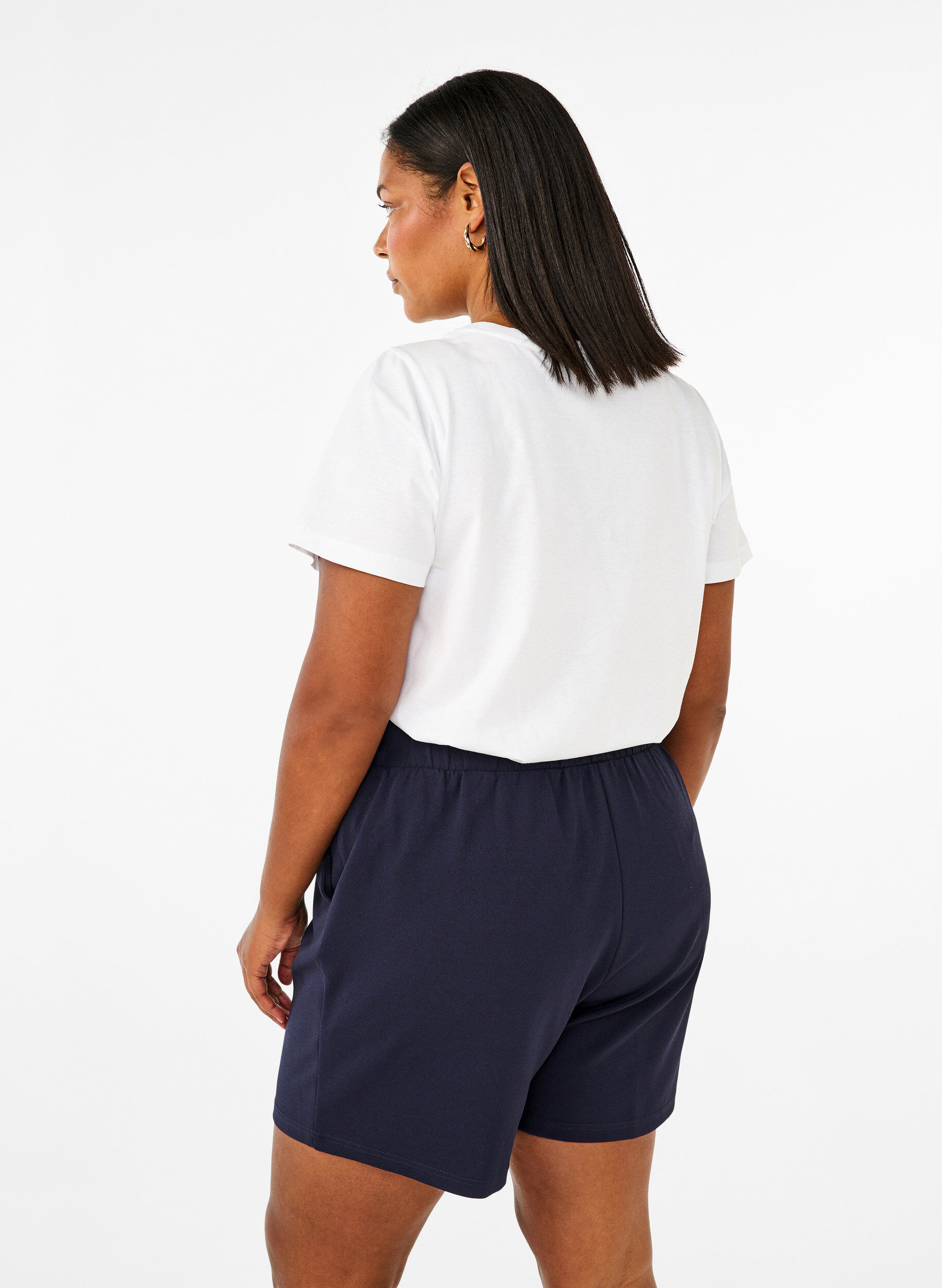 ZizziShorts mit Taschen und lockerer Passform, Blau, Model image number 2