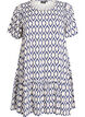 Kleid aus Viskose mit Schnittlinie, Blau, Packshot image number 0