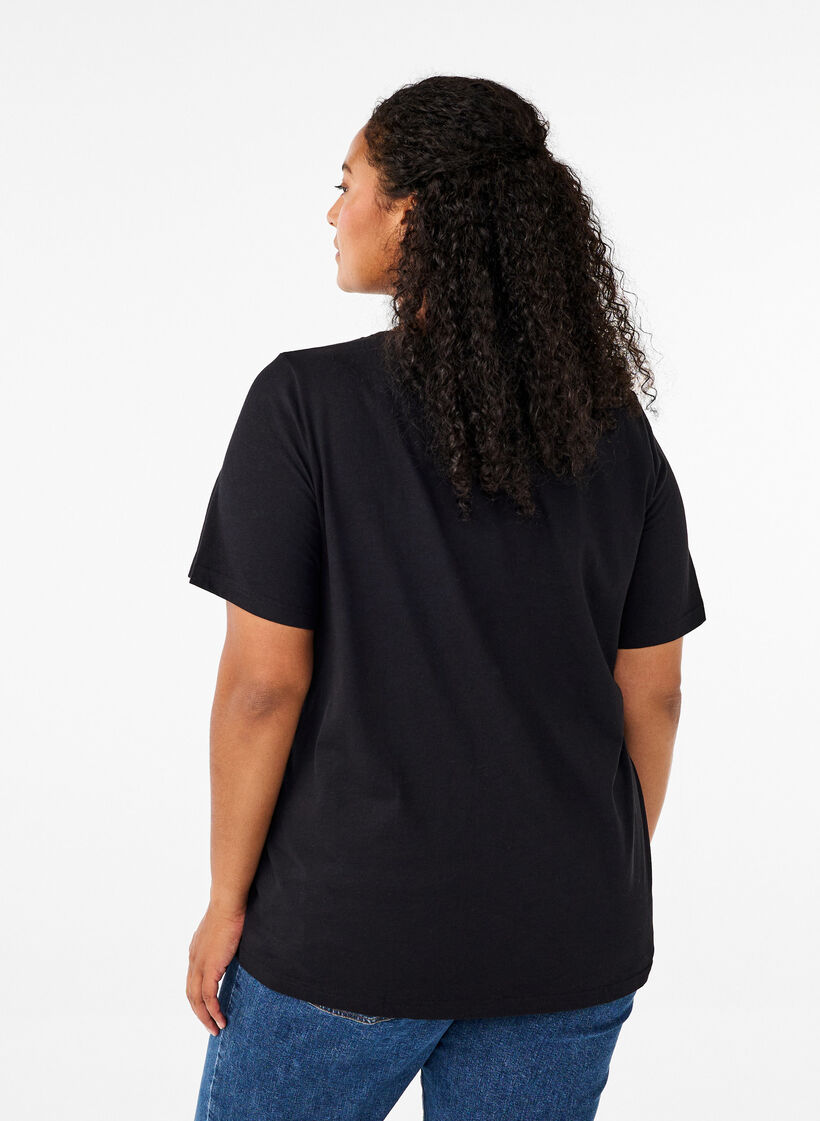 FLASH - T-Shirt mit Print, Schwarz, Model image number 2