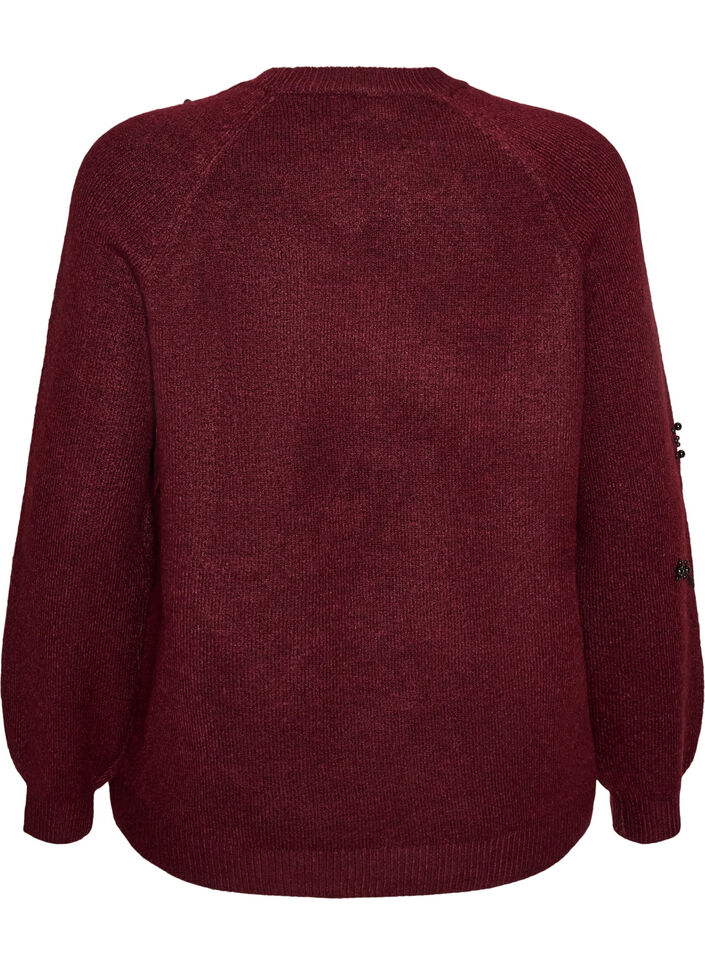 Pullover mit Perlenstickerei, 2358, Packshot image number 1