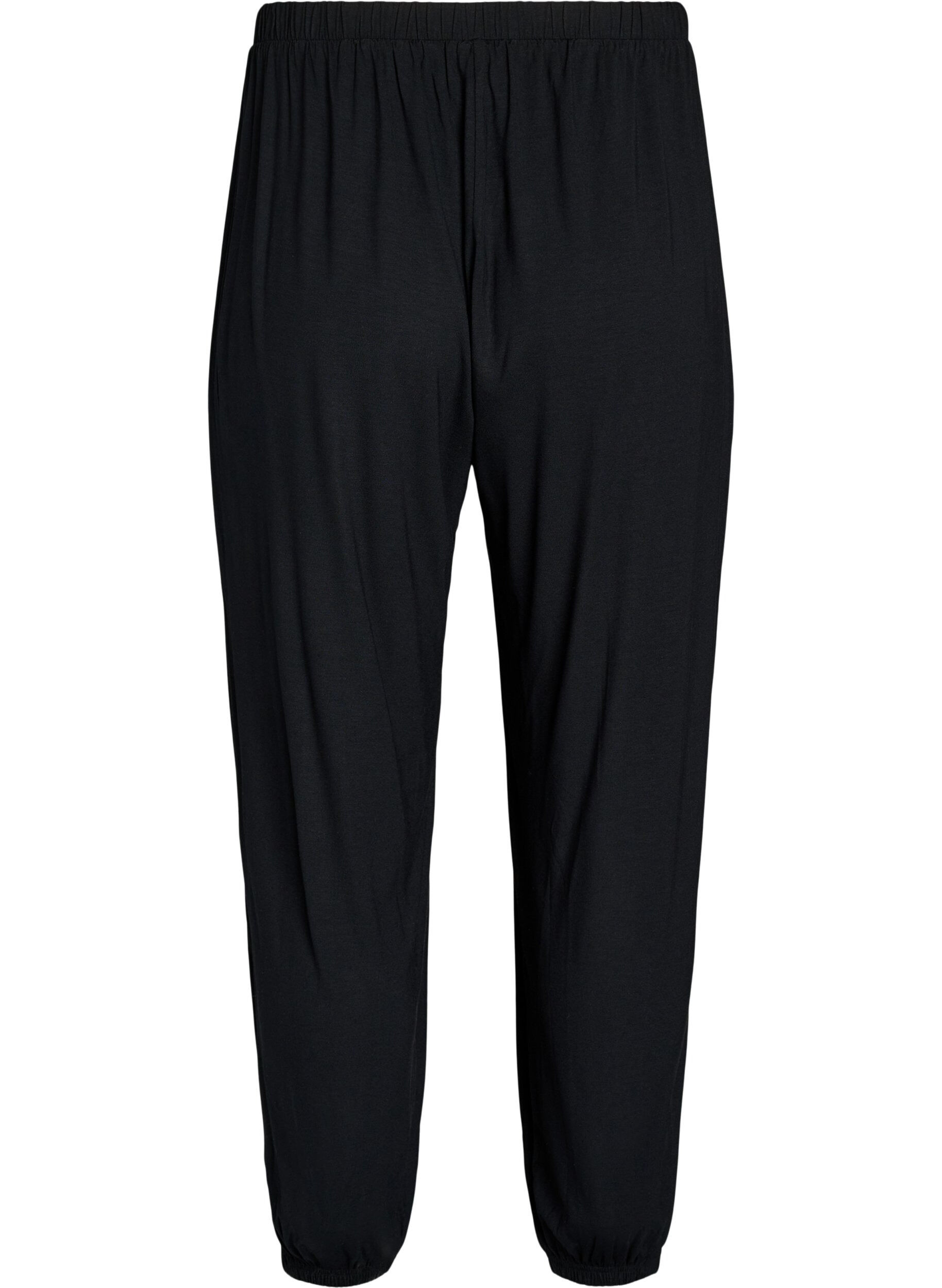 ZizziHoch taillierte Ballonhose aus Jersey, Schwarz, Packshot image number 1