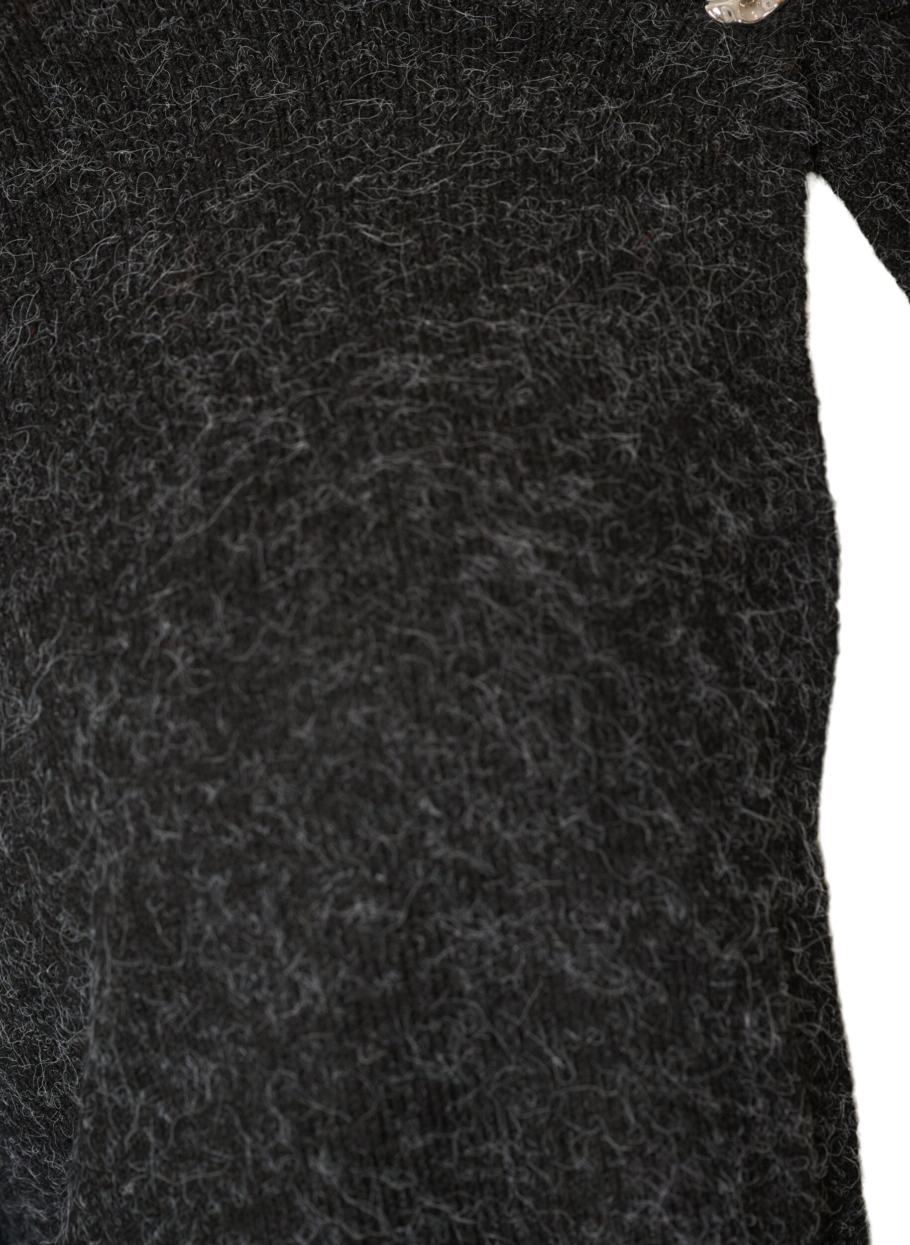 ZizziStrickjacke mit Rundhalsausschnitt und Knopfverschluss, Grau, Packshot image number 2
