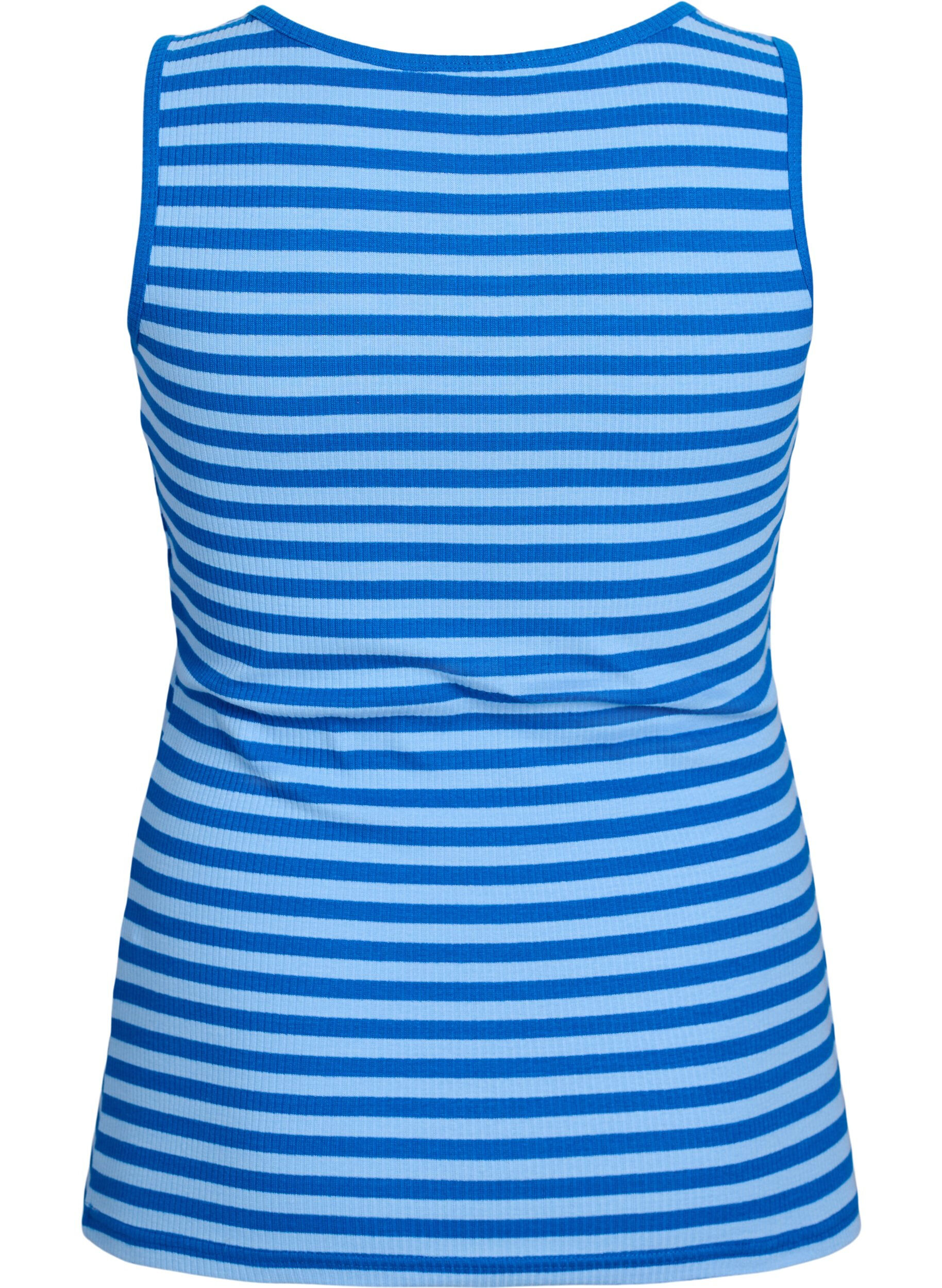ZizziGestreiftes Tanktop mit Rippenstruktur, O. Air Daphne Stripe, Packshot image number 1