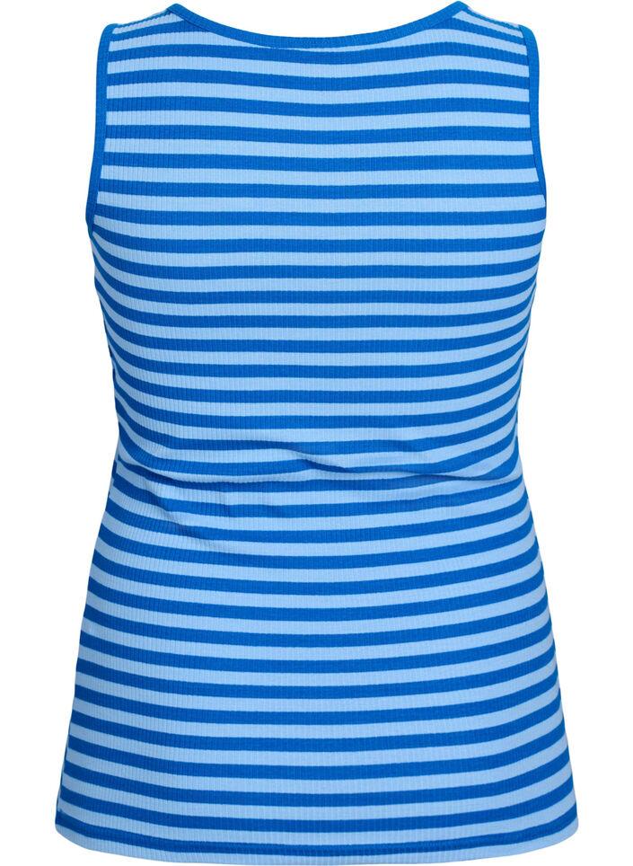 Gestreiftes Tanktop mit Rippenstruktur, O. Air Daphne Stripe, Packshot image number 1