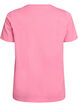 T-Shirt aus Baumwolle mit Fr&uuml;chte-Print und Text, Pink, Packshot image number 1