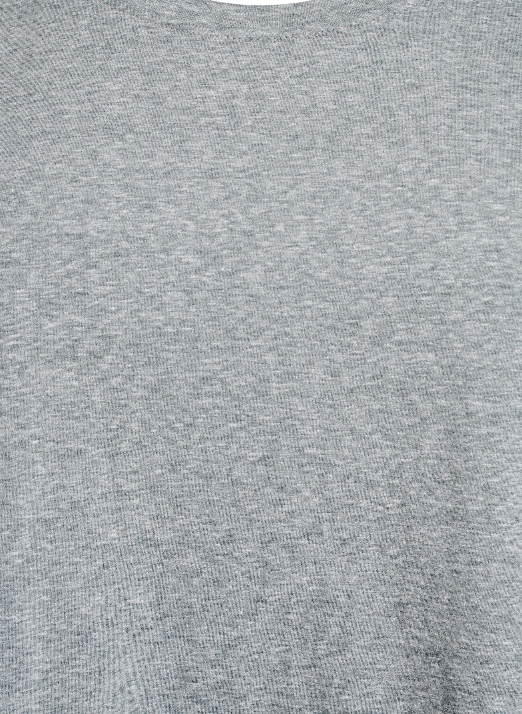 ZizziMelange T-Shirt mit kurzen &Auml;rmeln, Gr&uuml;n, Packshot image number 2