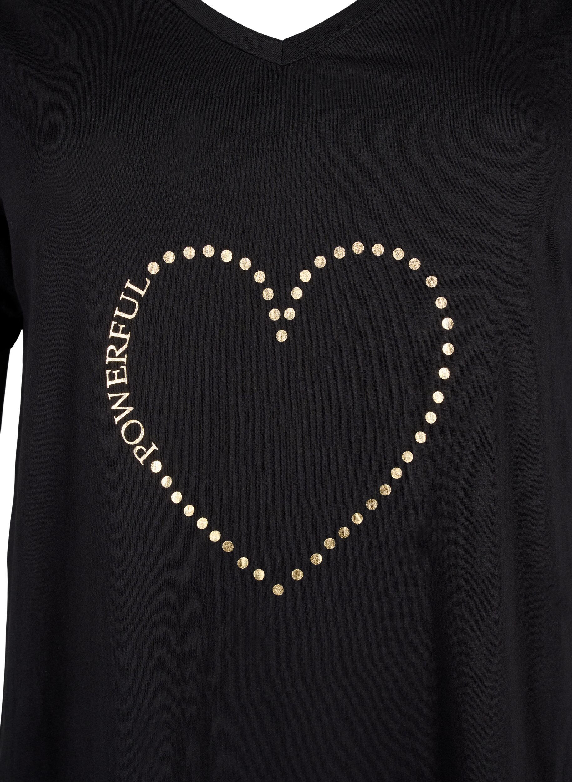 ZizziNachthemd aus Bio-Baumwolle mit V-Ausschnitt, , Packshot image number 2