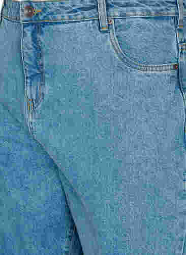 Cropped Gemma Jeans mit hoher Taille, Light blue denim, Packshot image number 2