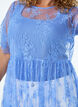 Midikleid aus transparenter Spitze mit kurzen &Auml;rmeln, lila, Model image number 2