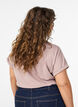 Kurz&auml;rmliges T-Shirt aus einer Baumwollmischung, Rot, Model image number 2