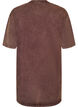 Lockeres T-Shirt-Kleid mit Washed-Optik, Braun, Packshot image number 1