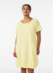 Kurzarm Kleid aus Baumwolle, Gelb, Model image number 0