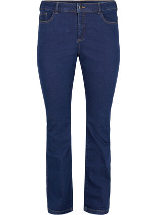 Ellen Bootcut-Jeans mit hoher Taille, Unwashed, Packshot image number 0