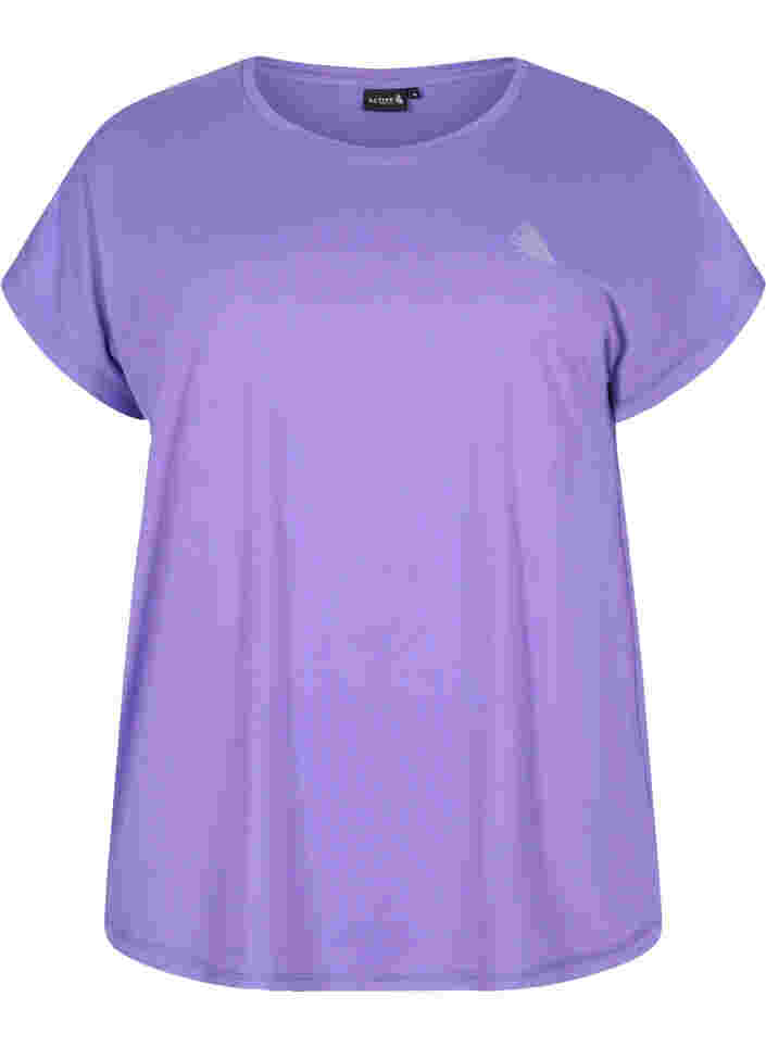 Einfarbiges Trainings-T-Shirt, Passion Flower, Packshot image number 0