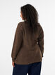 Strickjacke mit asymmetrischem Verschluss, Braun, Model image number 2