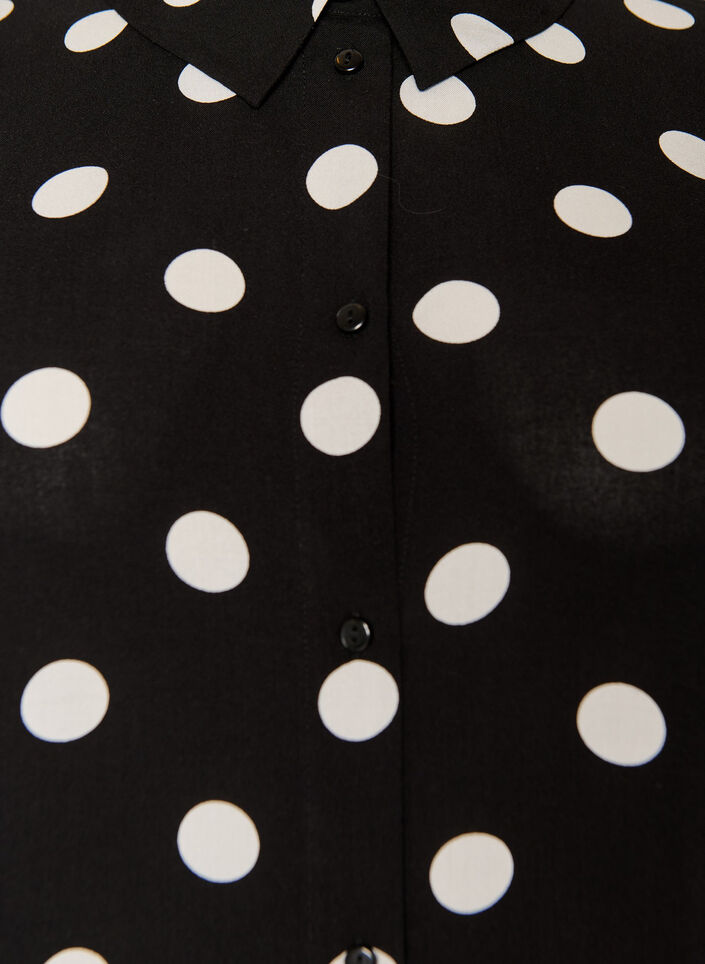 Locker geschnittenes langes Hemd aus Viskose, Vanille, Packshot image number 2