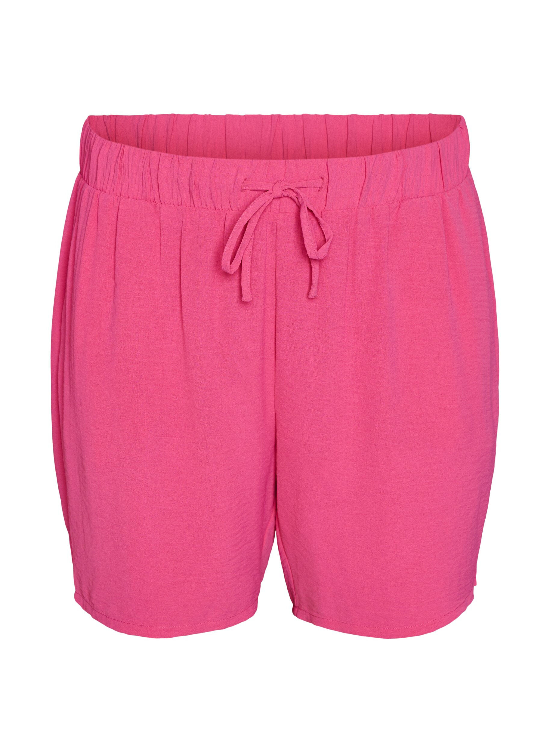 ZizziKurze Hose mit Taschen und elastischem Bund, Rot, Packshot image number 0