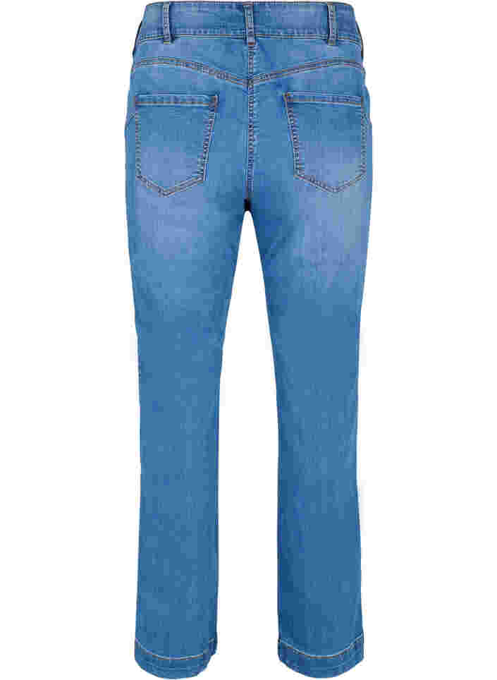 Hochtaillierte Ellen-Jeans mit Bootcut, Blue denim, Packshot image number 1