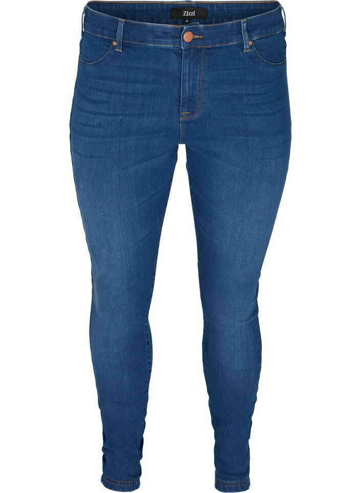 Jeggings aus Baumwollmischung, Blue denim, Packshot image number 0