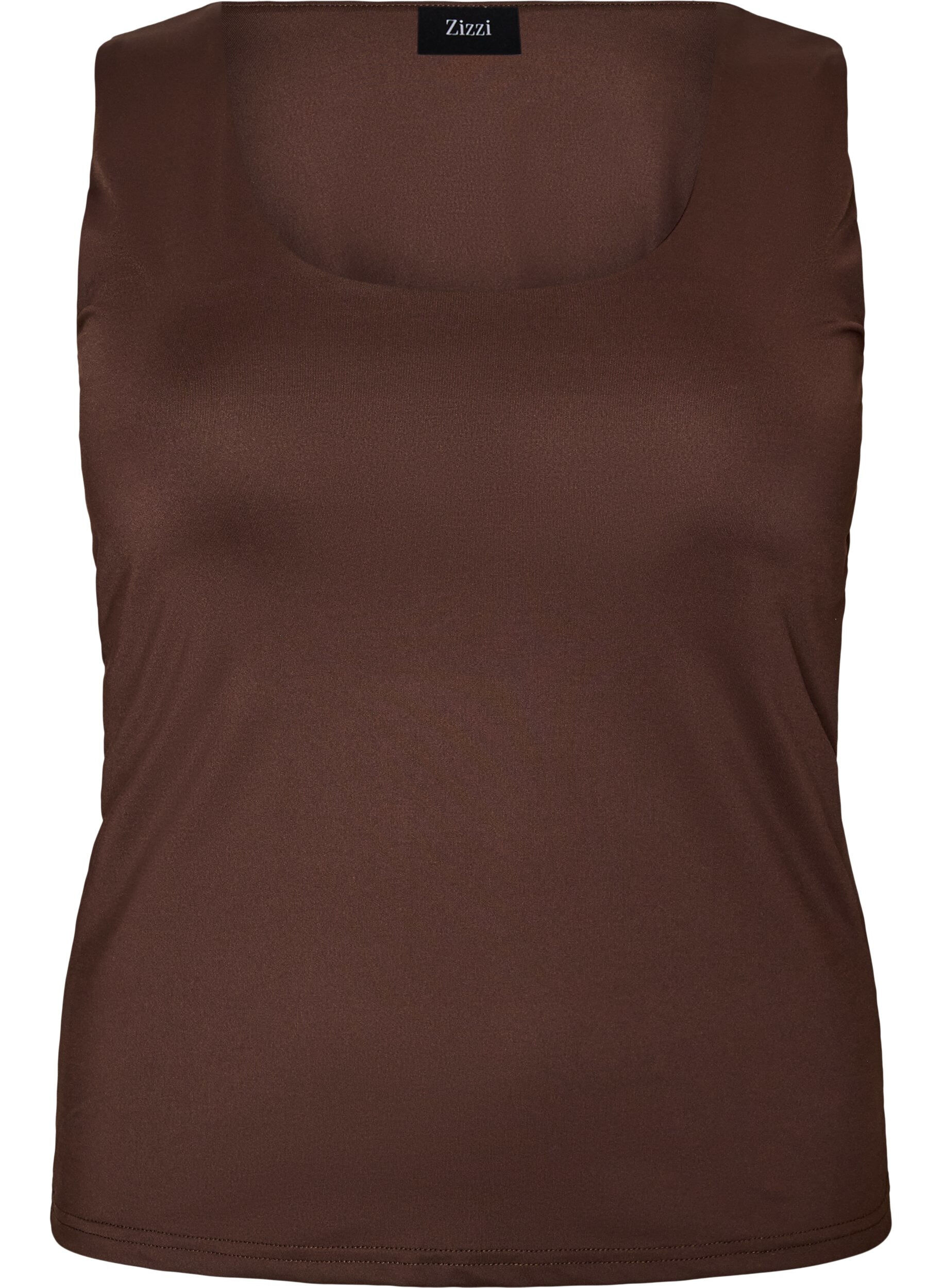Figurbetontes Basic-Top aus glattem Stoff