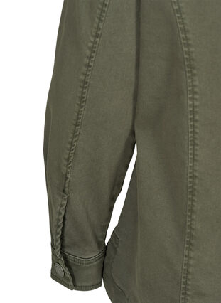 Kurze Jacke aus Baumwolle, Army Green, Packshot image number 3