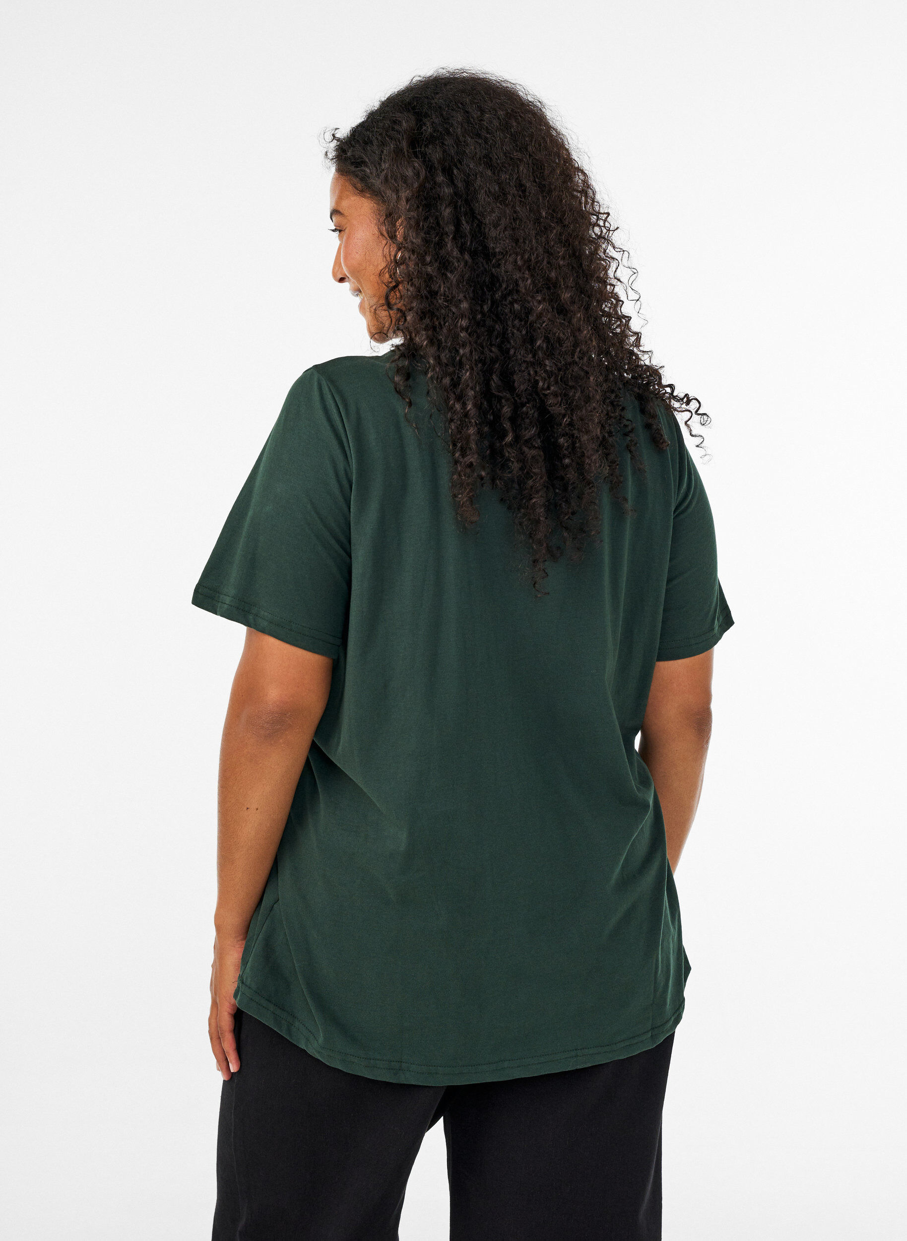 ZizziT-Shirt mit Print, Gr&uuml;n, Model image number 2