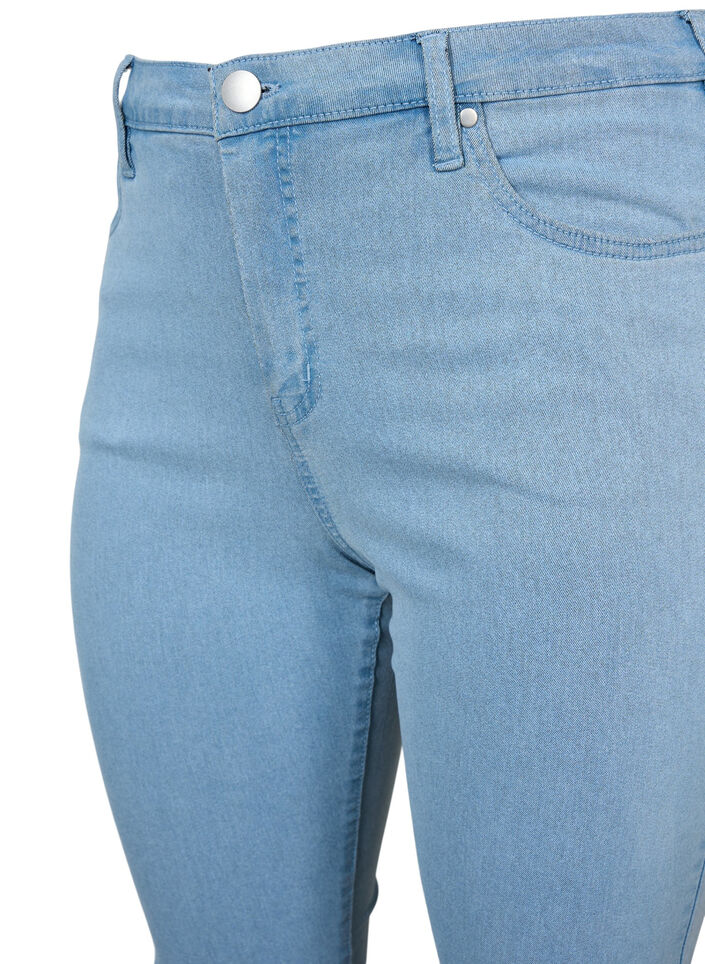 Hochtaillierte Super Slim Amy Jeans, Blau, Packshot image number 2