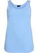 Solide Farbe Grundoberteil aus Baumwolle, Blau, Packshot image number 0