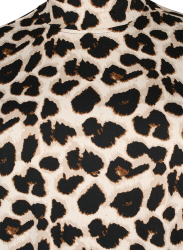 FLASH – Langärmeliges Kleid mit Rollkragen, Leopard AOP, Packshot image number 2