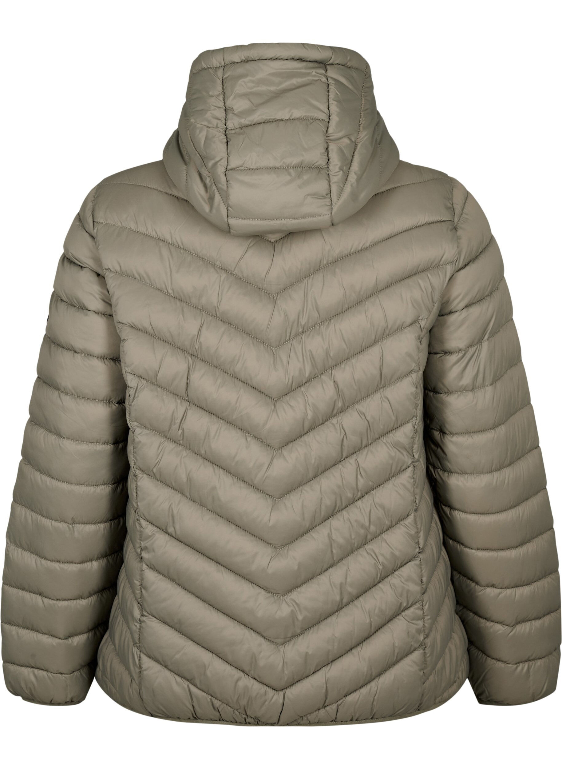 ZizziLeichte Steppjacke mit Kapuze, Braun, Packshot image number 1